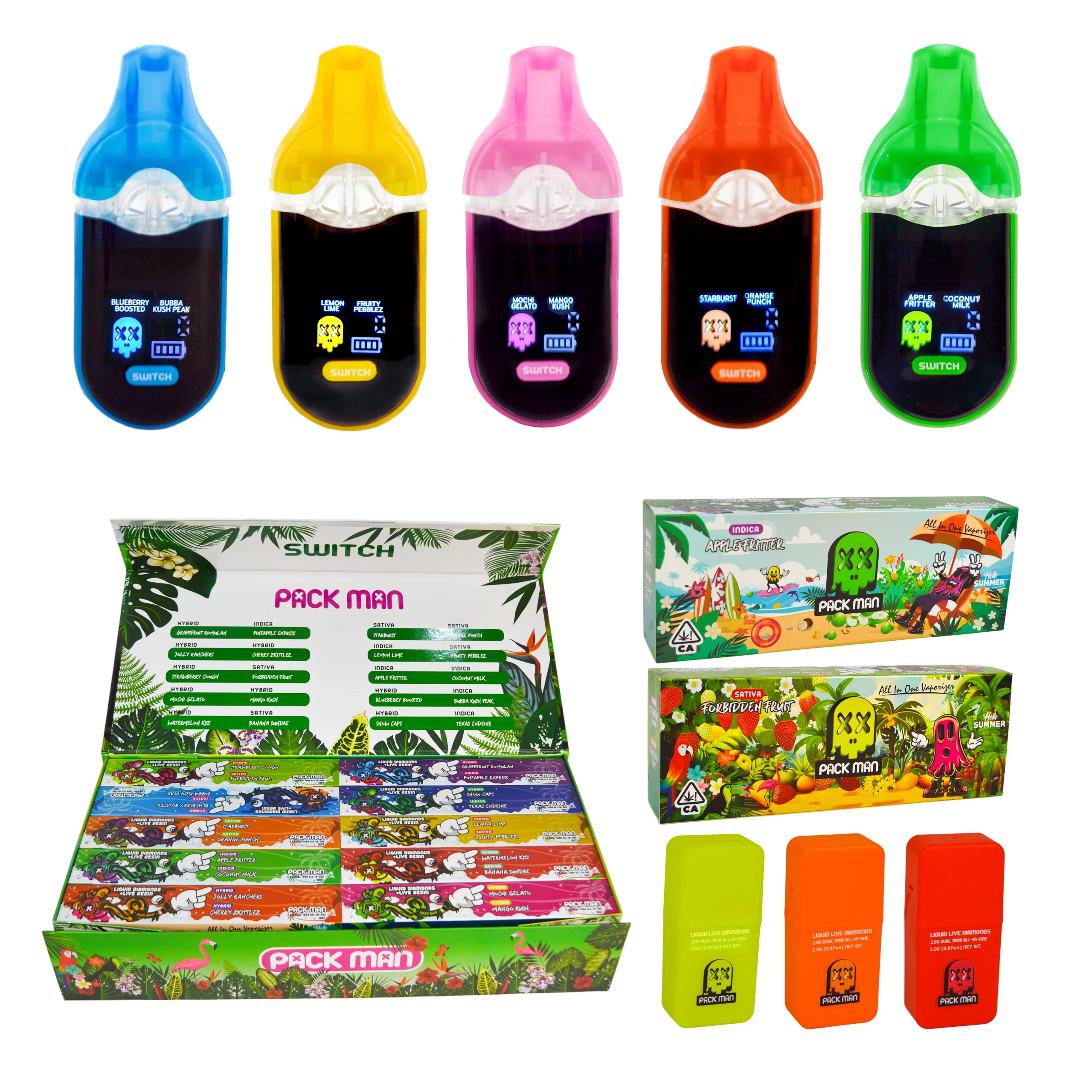 PackMan –  2G LED y Sabor Doble Switch